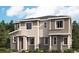 Beautiful two-story townhome featuring stone accents, neutral siding, and a well-manicured lawn at 24088 E Warm Springs Ave, Aurora, CO 80019