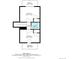 Second floor plan featuring two bedrooms and a bathroom with dimensions at 236 Harris Dr, Idaho Springs, CO 80452