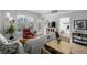 Open-concept living room, showcasing a city view, dining area, and lots of natural light at 1975 N Grant St # 509, Denver, CO 80203