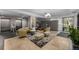 Inviting lobby with stylish seating, modern lighting, and convenient elevators at 1975 N Grant St # 509, Denver, CO 80203