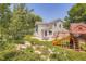 A backyard with a play set and beautiful landscaping at 12705 Kalamath Ct, Westminster, CO 80234