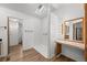 Modern bathroom with a vanity, shower and a separate vanity at 5325 Allison St, Arvada, CO 80002