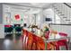 Open-concept dining room with a spacious layout, modern decor, and natural light at 201 S Lafayette St, Denver, CO 80209
