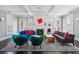 Cozy living room with fireplace, modern furniture, and natural light at 201 S Lafayette St, Denver, CO 80209