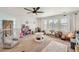 Spacious playroom with plush carpet, natural light, and playful decor for enjoyment at 6017 Merchant Pl, Parker, CO 80134