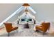 Sun-drenched living room with modern furnishings and unique architectural details including skylights at 3829 Osage St, Denver, CO 80211