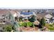 Backyard aerial view featuring a patio and solar panels on the roof at 23644 E Phillips Pl, Aurora, CO 80016
