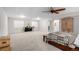 Finished basement with bedroom, piano, and closet for storage at 23644 E Phillips Pl, Aurora, CO 80016