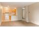 Open-concept layout connecting living room to kitchen, great for entertaining guests at 2500 S York St # 213, Denver, CO 80210