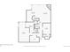 Floor plan for floor 1 of the apartment building, showing bedroom, living room, kitchen and bathrooms at 1900 E Girard Pl # 901, Englewood, CO 80113