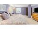 Bedroom featuring a large bed, dresser, wardrobe, and natural light from the windows at 2590 S Independence St, Lakewood, CO 80227