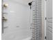 Bathroom shower and tub at 9300 E Florida Ave # 1202, Denver, CO 80247