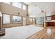 Spacious living room with a fireplace and an open layout at 5395 S Flanders Way, Centennial, CO 80015