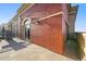 Brick exterior of this home extends to a private balcony area, perfect for relaxing or entertaining guests at 1950 N Logan St # 1109, Denver, CO 80203
