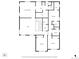 Detailed second-floor floorplan of the house, showing bedrooms, bathrooms, laundry and closets at 3762 White Rose Loop, Castle Rock, CO 80108