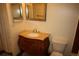 Elegant bathroom featuring a vanity with marble countertop and modern fixtures at 720 16Th St # 513, Denver, CO 80202