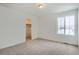 Bedroom with carpet, a window and a closet at 250 Paloma Way, Elizabeth, CO 80107