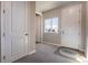 Welcoming foyer featuring neutral walls, a window, and a large closet at 2355 Saddle Back Ct, Fort Lupton, CO 80621