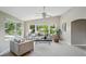 Bright living room with large windows, neutral tones, and comfortable seating arrangement at 3570 E Arapahoe Pl, Centennial, CO 80122