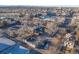 Aerial view of the property with mature trees at 2606 W Alamo Ave, Littleton, CO 80120