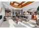 Spacious living room features a decorative fireplace and comfortable seating at 9977 Elkhorn St, Littleton, CO 80127