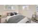 Comfortable bedroom with neutral tones, two windows, and modern furnishings at 5780 W 5Th Ave, Lakewood, CO 80226