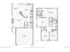 Floor plans featuring kitchen, living room, bedrooms, bathrooms, and a garage at 21961 E Crestline Pl, Aurora, CO 80015