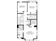 Third level floorplan displaying primary bedroom suite, walk-in closet, laundry, and additional bedrooms at 622 Saddle Dr, Erie, CO 80516