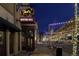 Night view of Belmar street with Ted's Montana Grill at 7240 W Custer Ave # 205, Lakewood, CO 80226