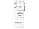 Basement floor plan showing laundry room, unfinished utility closet, finished basement, and stairs at 10041 Dillon Cir, Commerce City, CO 80022