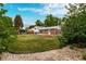 Large backyard offers green lawn and landscaped areas, perfect for outdoor enjoyment at 1011 Yeager Dr, Longmont, CO 80501