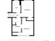 Upstairs floor plan showing the bedrooms, bath, hall, and laundry room at 1011 Yeager Dr, Longmont, CO 80501