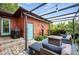 Outdoor patio with gas grill, lounge chairs, firepit and pergola at 8728 E 25Th Dr, Denver, CO 80238