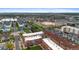 Aerial view of real estate in Arvada, Colorado with city skyline in the distance at 7828 W 54Th Ave, Arvada, CO 80002