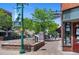 Street scene in Olde Town Arvada with shops and restaurants at 7828 W 54Th Ave, Arvada, CO 80002