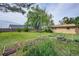 Grassy backyard with garden beds and mature trees providing shade and privacy at 8300 W 67Th Ave, Arvada, CO 80004