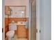 Cozy bathroom with wood paneling, and shower at 8300 W 67Th Ave, Arvada, CO 80004
