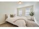 Cozy bedroom with a bed and two windows with blinds at 431 Black Feather Loop # 817, Castle Rock, CO 80104