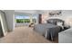 Spacious main bedroom with large windows and an en-suite bathroom with views at 2295 Sandhurst Dr, Castle Rock, CO 80104