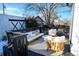 Relaxing deck with modern seating, creating an inviting outdoor space at 1127 Clayton St, Denver, CO 80206