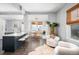 Modern kitchen with island and breakfast nook at 1127 Clayton St, Denver, CO 80206