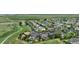 An aerial view of the community and surrounding areas at 16747 E 97Th Pl, Commerce City, CO 80022
