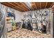 Unfinished basement provides ample space for storage and fitness equipment at 709 Arrow Ct, Lafayette, CO 80026