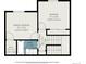 Floor plan of bedrooms, a bathroom, a walk-in closet, and hall at 709 Arrow Ct, Lafayette, CO 80026