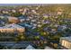 Aerial view of neighborhood showcasing mature trees and mixed housing at 544 N Logan St, Denver, CO 80203