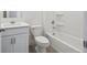 Bathroom with neutral decor, a shower, and a vanity at 1876 Chaffee Crest Dr, Berthoud, CO 80513