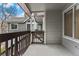 Cozy outdoor patio perfect for relaxing and enjoying the views with privacy from the gated fence at 12525 E Tennessee Cir # E, Aurora, CO 80012