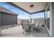 Relaxing covered patio with outdoor seating and a peaceful ambiance at 331 Josef Cir, Fort Lupton, CO 80621