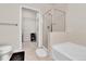 Main bathroom includes a walk-in shower, bathtub, and ample storage at 13598 Via Varra # 301, Broomfield, CO 80020