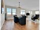 Bright dining room with hardwood floors and scenic view at 13598 Via Varra # 301, Broomfield, CO 80020